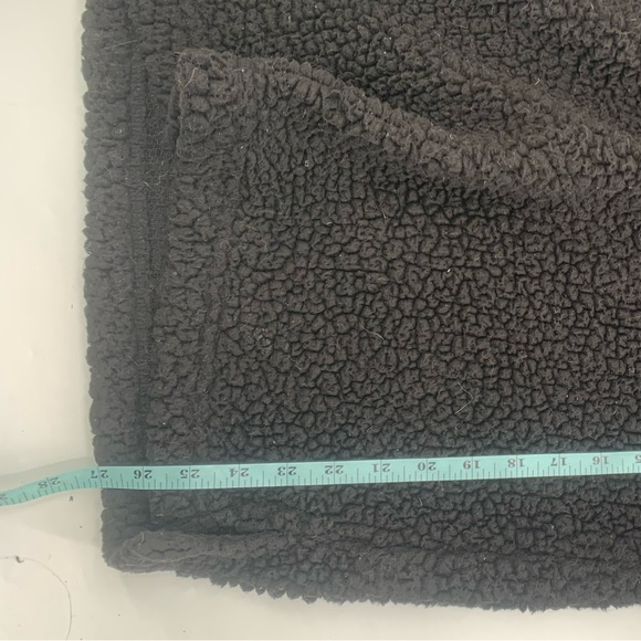 C Calvert Women's Solid Black Cozy Super Soft Zip Front Fleece Sweatshirt S - Picture 8 of 9